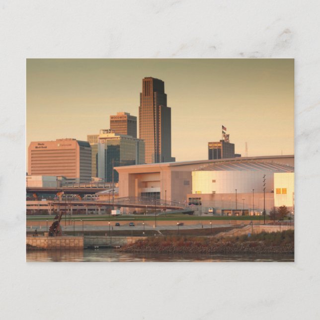 Carte Postale États-Unis, Nebraska, Omaha, Skyline (Devant)