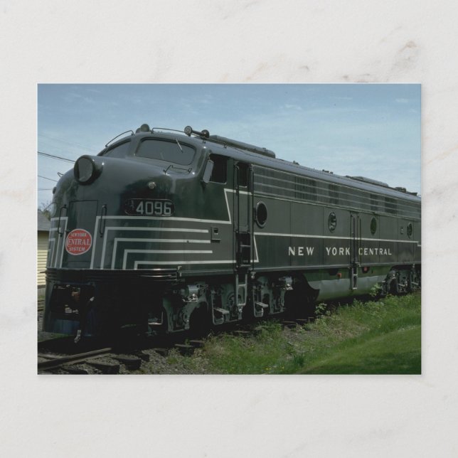 Carte Postale États-Unis, New York Central EMD E8 diesel passage (Devant)