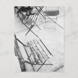 Carte Postale États-Unis, NEW YORK : chaises de café à New York