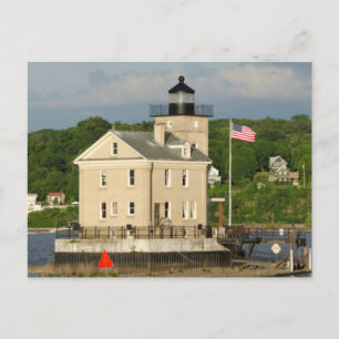Carte Postale États-Unis, New York, Kingston, Hudson River. Rond