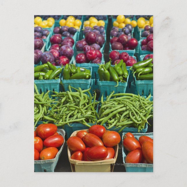 Carte Postale États-Unis, New York, New York, Légumes et (Devant)