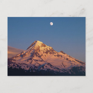 Carte Postale États-Unis, Oregon, mont Hood. Le coucher de solei