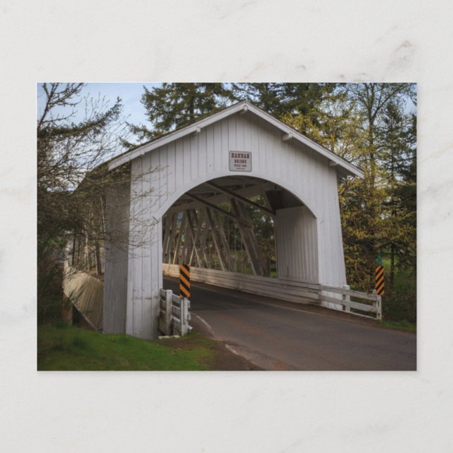 Carte Postale États-Unis, Oregon, Scio, pont Hannah 2 (Devant)