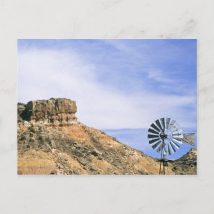 Carte Postale ÉTATS-UNIS, Texas Moulin à vent et falaises de Pal