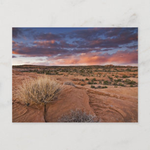 Carte Postale États-Unis, Utah. Coucher de soleil sur Poison Spi