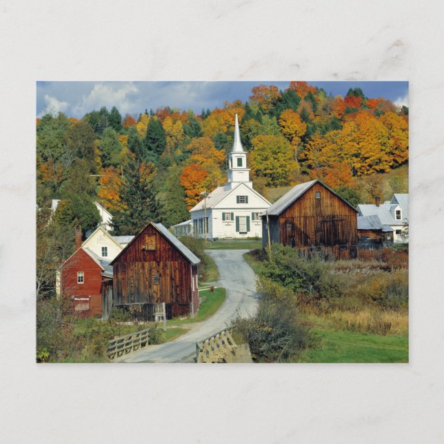 Carte Postale États-Unis, Vermont, Waits River. Le feuillage d'a (Devant)