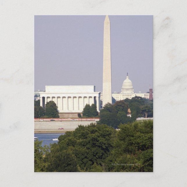 Carte Postale États-Unis, Washington DC, Washington Monument et  (Devant)