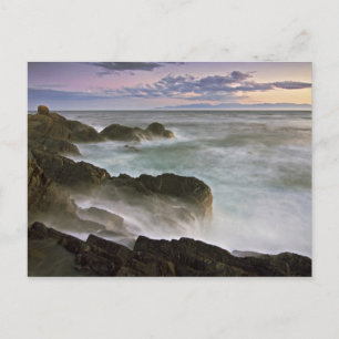 Carte Postale États-Unis, Washington, îles San Juan. Vagues s'éc