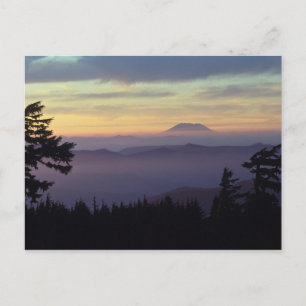 Carte Postale États-Unis, Washington. Mont St. Helens vu à trave