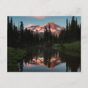 Carte Postale États-Unis, Washington. Mt. Réflected rainien