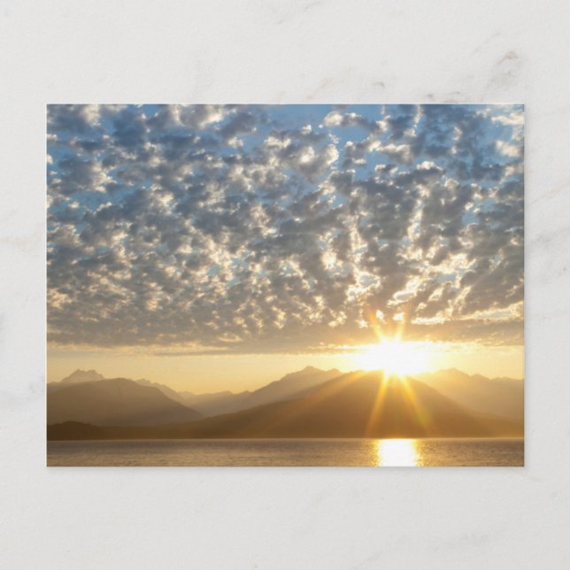 Carte Postale États-Unis, Washington, Seabeck. Coucher de soleil (Devant)