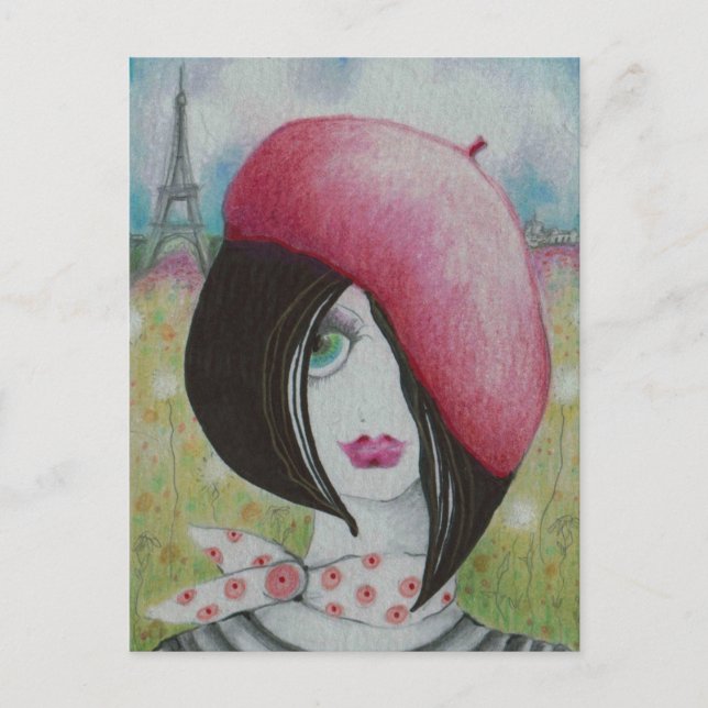 Carte Postale Été à Paris (Devant)