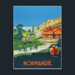Carte Postale Été en Normandie, France<br><div class="desc">Carte postale voyage Vintage</div>