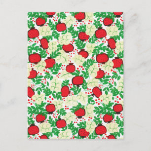 Carte Postale Été Feuilles de fruits tropicaux Naturel
