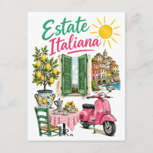 Carte Postale Été Italien Été Italien Côte Amalfitaine Citrons