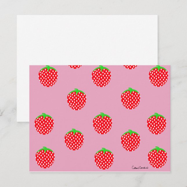 Carte Postale Été Merveilleux aux Fruits Rouges (Devant / Derrière)