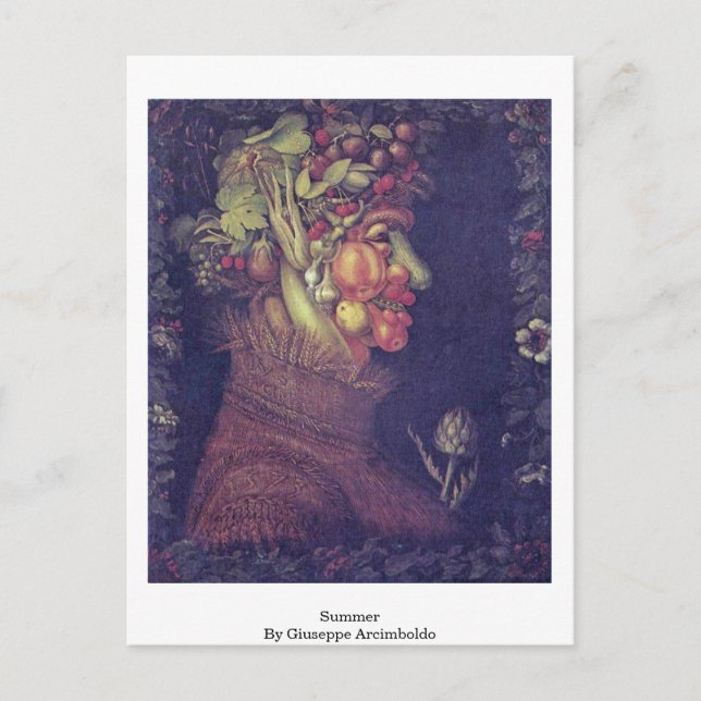 Carte Postale Été Par Giuseppe Arcimboldo (Devant)