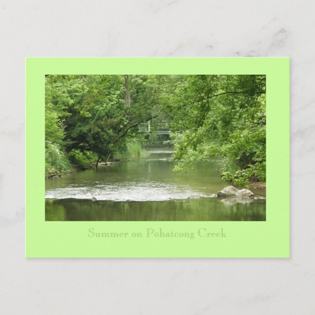 Carte Postale Été sur Pohatcong Creek (Devant)