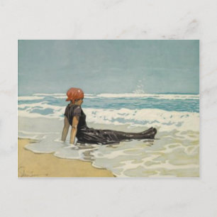 Carte Postale Été vintage De La Plage [pas de text