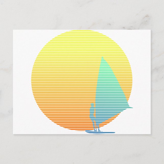 Carte Postale Été Windsurfer (Devant)