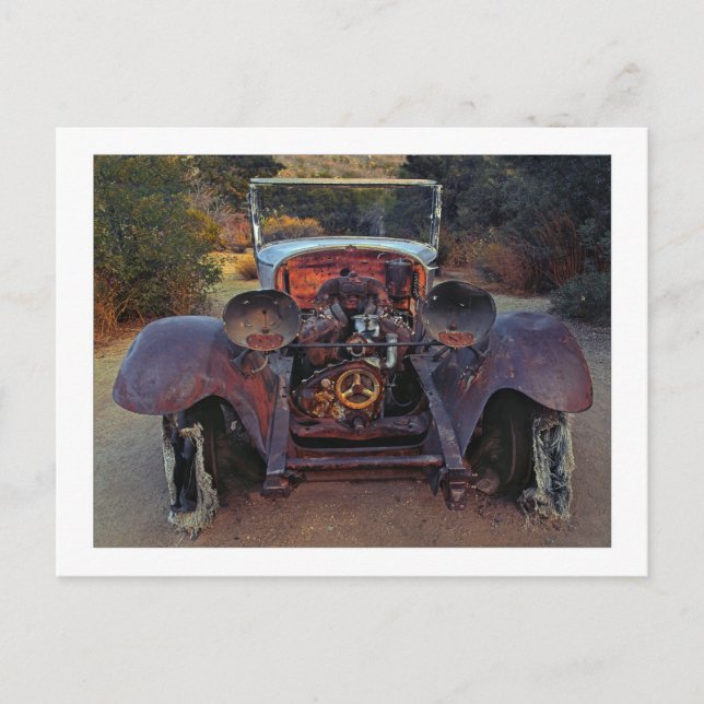 Carte Postale " Éteindre - Alimenté par un Flat Head V-8 " (Devant)