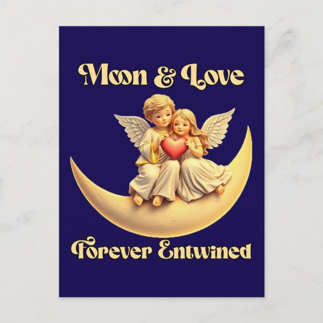 Carte Postale Eternal Love on a Crescent Moon (Devant)