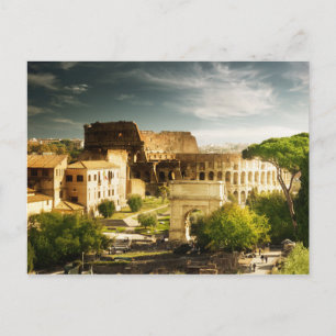 Carte Postale Eternal Rome en view of Colosseum Postcard