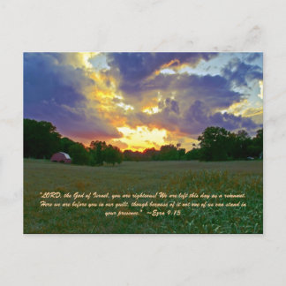 Carte Postale "Éternel, le Dieu d'Israël, vous êtes justes ! Nou