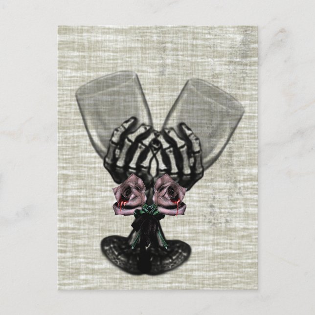 Carte Postale Eternity Gothique Vintage nuptiale Invitation (Devant)