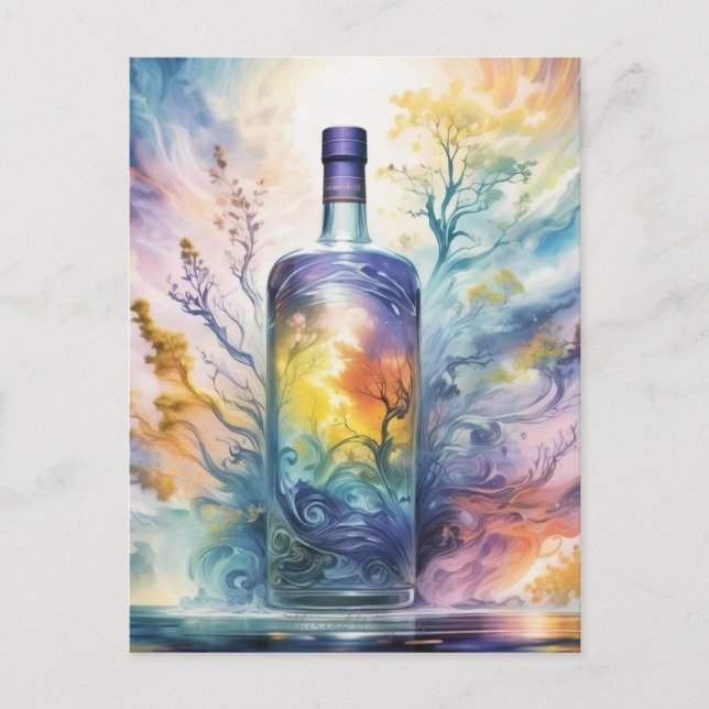 Carte Postale Ethereal Whispers - Magical Potion Bottle (Devant)