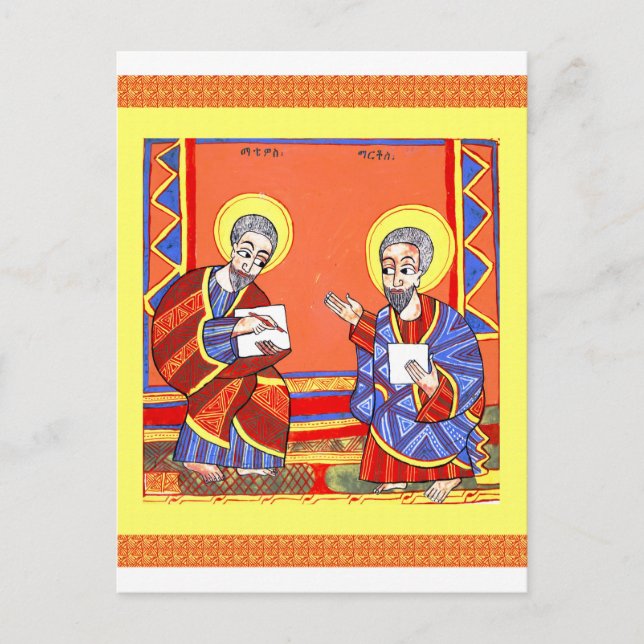 Carte Postale Ethiopien-Bible-Saint-Luke-Saint-John (Devant)