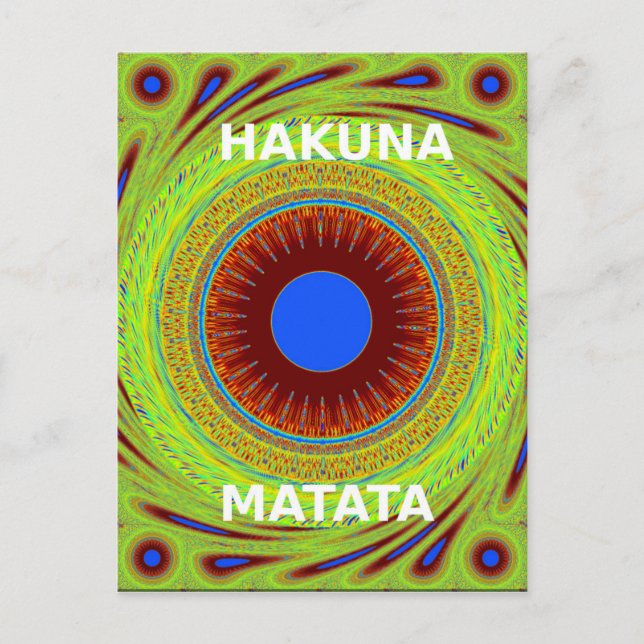 Carte Postale Ethnic Avoir une belle journée et une meilleure nu (Devant)