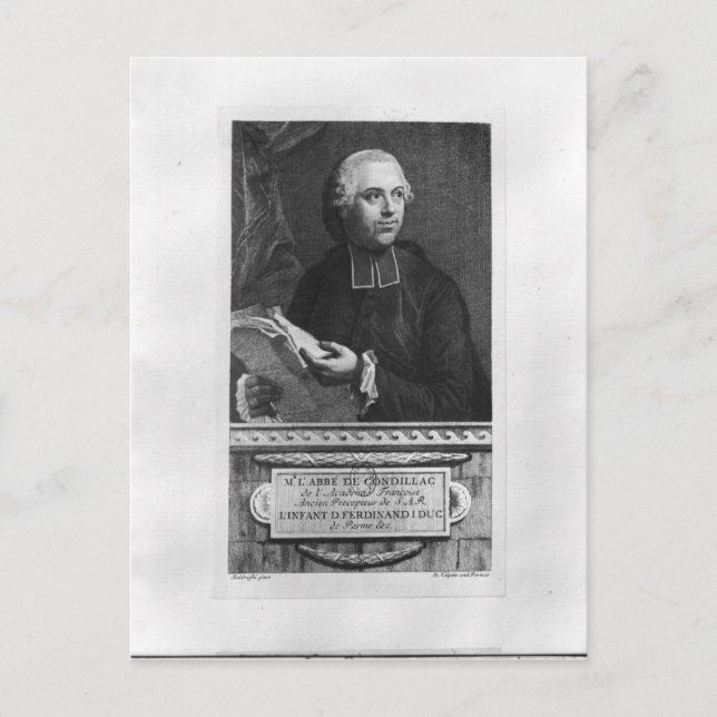 Carte Postale Etienne Bonnot de Condillac (Devant)