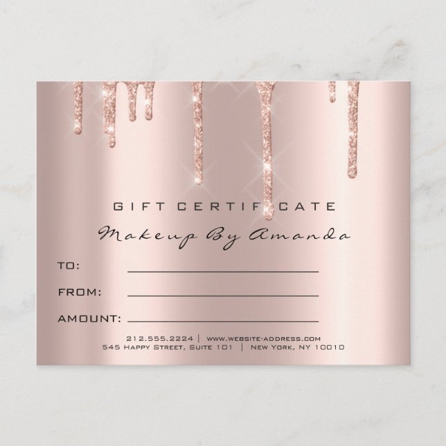 Carte Postale Étincelle de maquillage de l'extension des cils de (Devant)