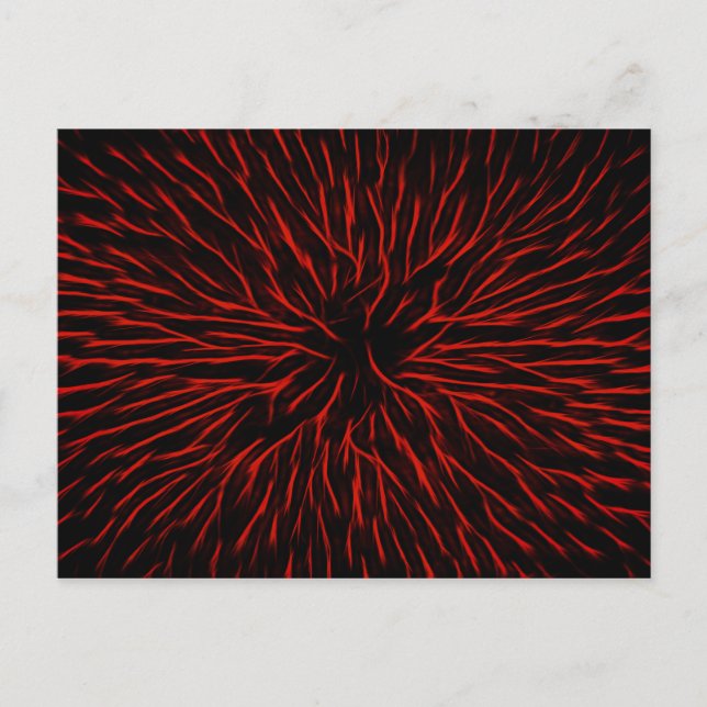 Carte Postale Étincelle rouge à chaud brillant Abstrait (Devant)