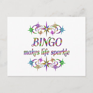 Carte Postale Étincelles de bingo-test