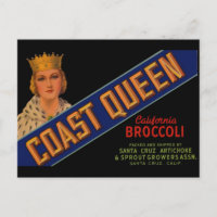 étiquette de caisse de la Reine-Coeur des années 1