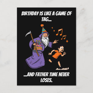 Carte Postale Étiquette de gag d'anniversaire drôle de chasse à