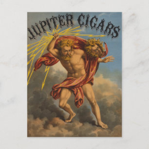 Carte Postale Étiquette de tabac, 1868.