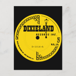 Carte Postale Étiquette des enregistrements Dixieland