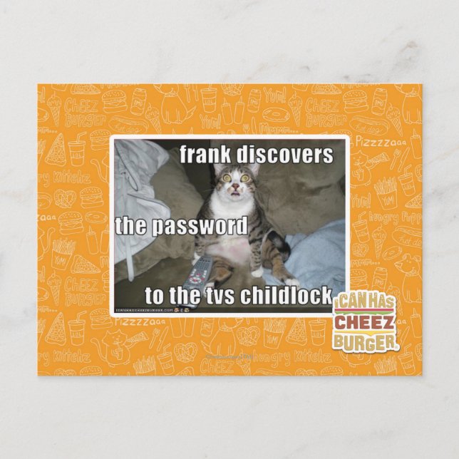 Carte Postale Étiquette TV (Devant)