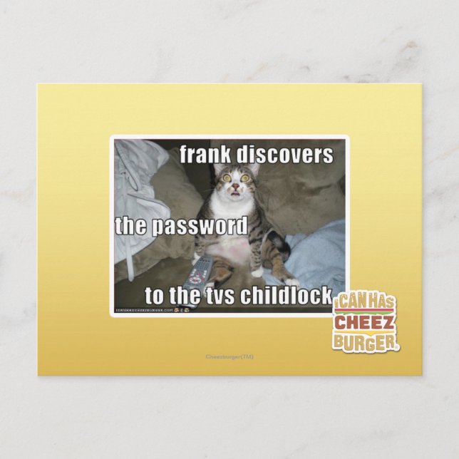 Carte Postale Étiquette TV (Devant)