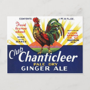 Carte postale Étiquette vintage