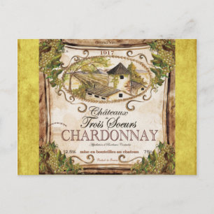 Carte Postale Étiquette vintage