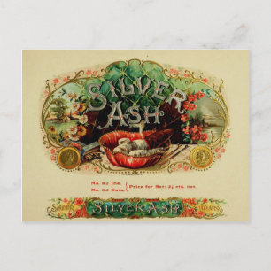 Carte postale Étiquette vintage boîte à cigares 65