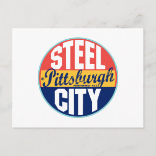 Carte Postale Étiquette Vintage de Pittsburgh