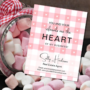 Carte Postale Étiquettes d'agent immobilier pour la Saint-Valent