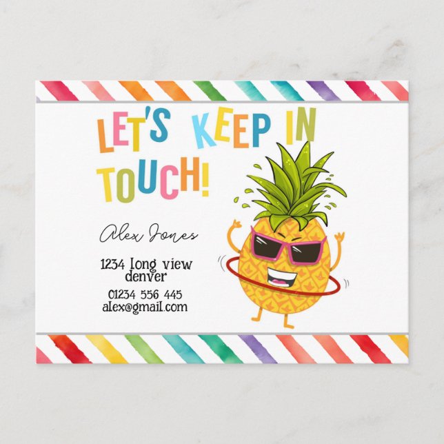 Carte Postale Étiquettes de faveur d'autocollant carré KIT pour  (Devant)