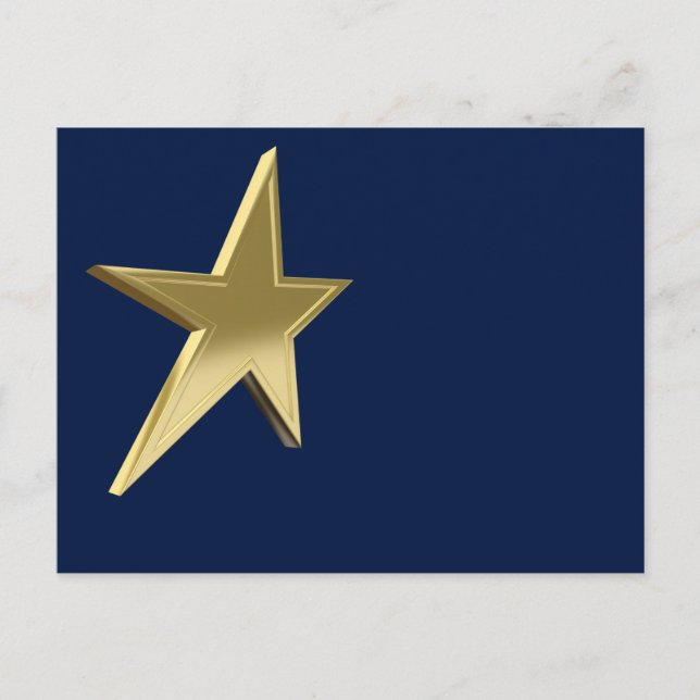 Carte Postale étoile d'or (Devant)