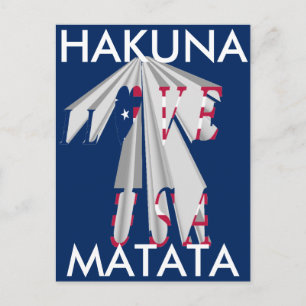 Carte Postale Étoile : Graphic I Love USA Design